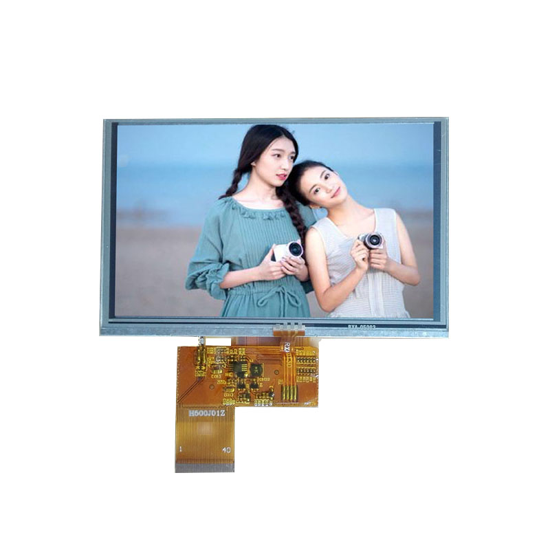 5.0寸彩色液晶模组 TFT800*480 RTP